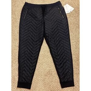 Athleta Apres Ski Down Jogger Women’s Black Insulated Pants NWT